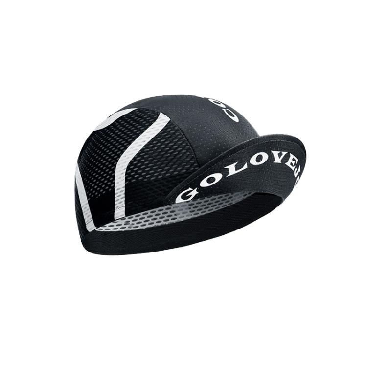GOLOVEJOY XMZ287 Unisex Cycling Cap Helmet-Compatible Quick-Dry Sports Hat For Biking, Running, Hiking(Black)