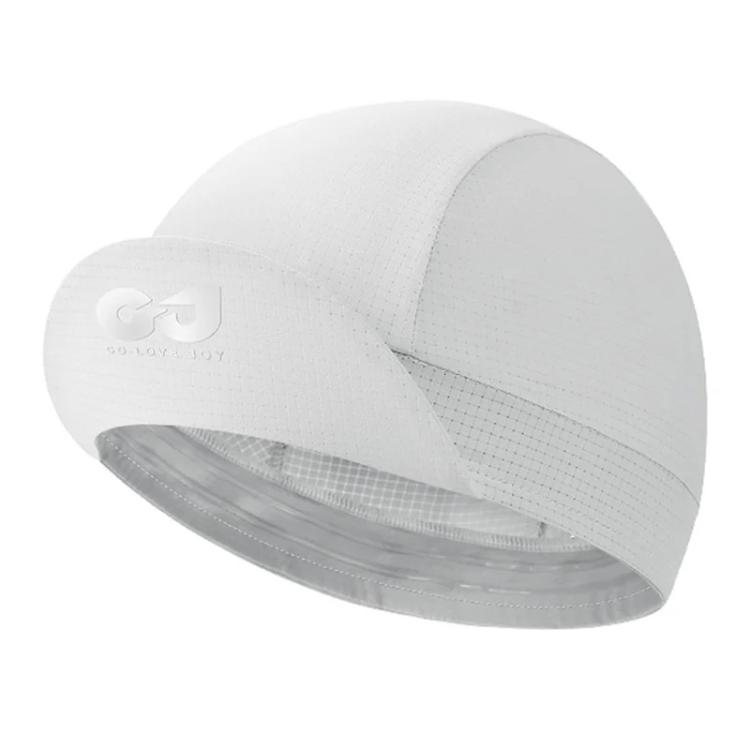 GOLOVEJOY XMZ293 Unisex Cycling Cap Helmet-Compatible Quick-Dry Sports Hat For Biking, Running, Hiking, Size: Free Size(White)