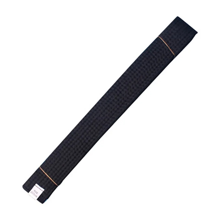Grade Certified Taekwondo Belt Karate Waist Belt Taekwondo Uniforms Sash, Size: 2.4m(Black Belt)