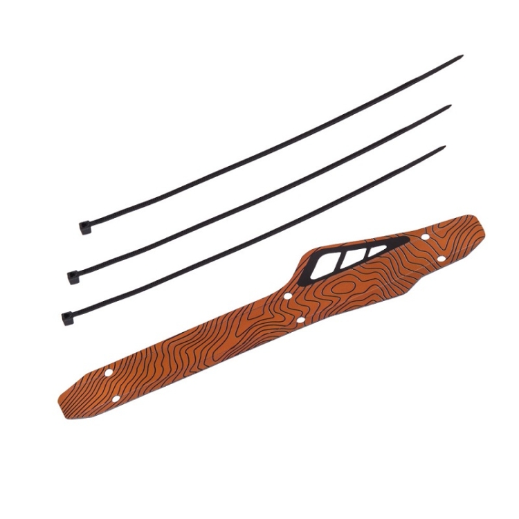 Guarda Catena in Plastica per Mountain Bike (2 pezzi, Arancione)