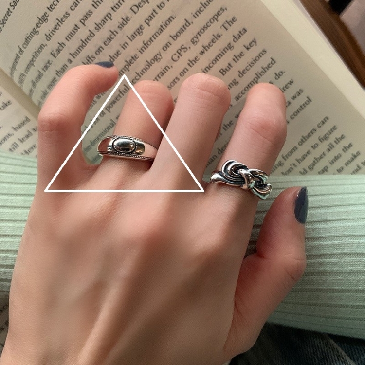 Happy Smile Face Love Wear Combination Ring, Color: J1991