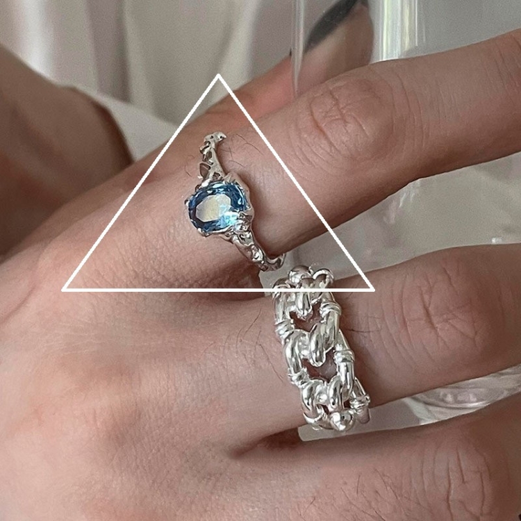 Happy Smile Face Love Wear Combination Ring, Color: J3381