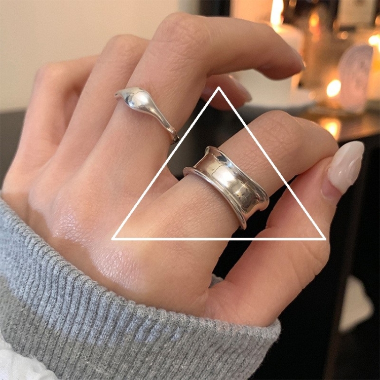 Happy Smile Face Love Wear Combination Ring, Color: J3626