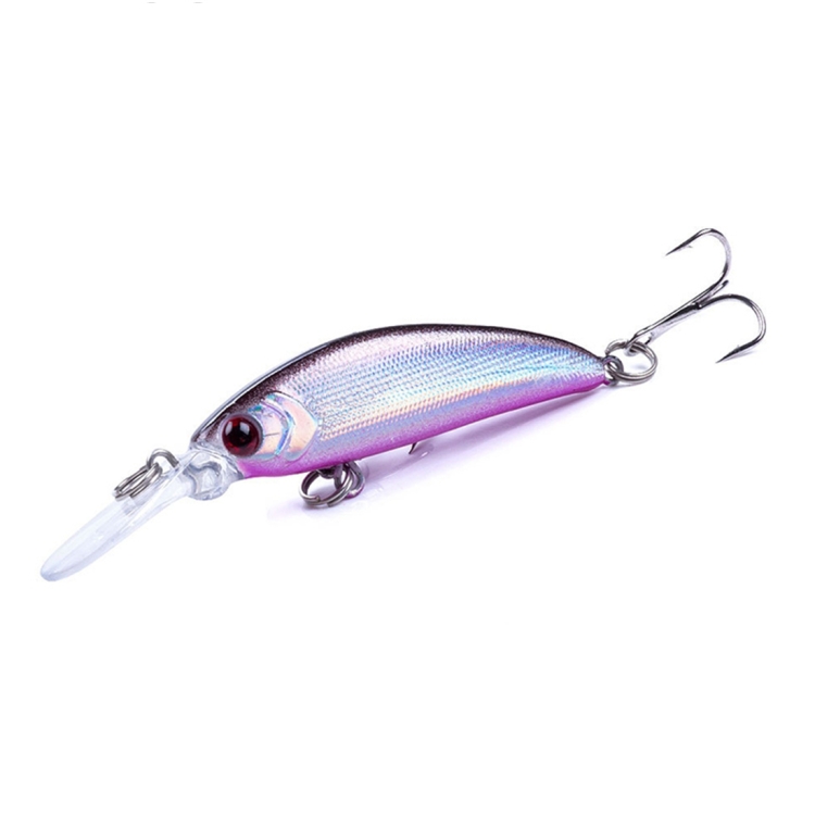 HENGJIA Long Throw Bionic Cocked Mouth Fake Bait Fishing Three-jaw Treble Hooks(6#)