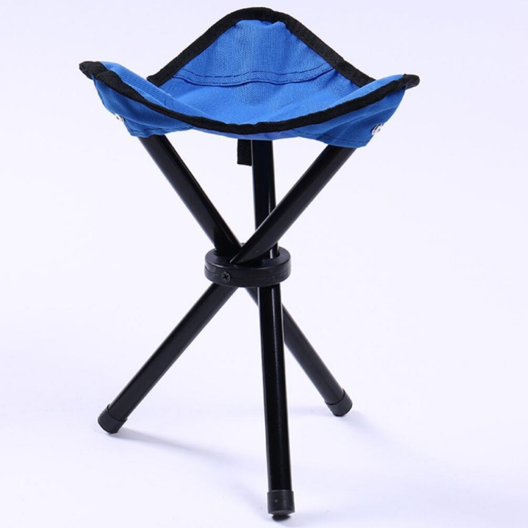 Hiking Outdoor Camping Fishing Folding Stool Portable Triangle Chair Maximum Load 100KG Folding Chair Size:22 x 22 x 31cm(Blue)