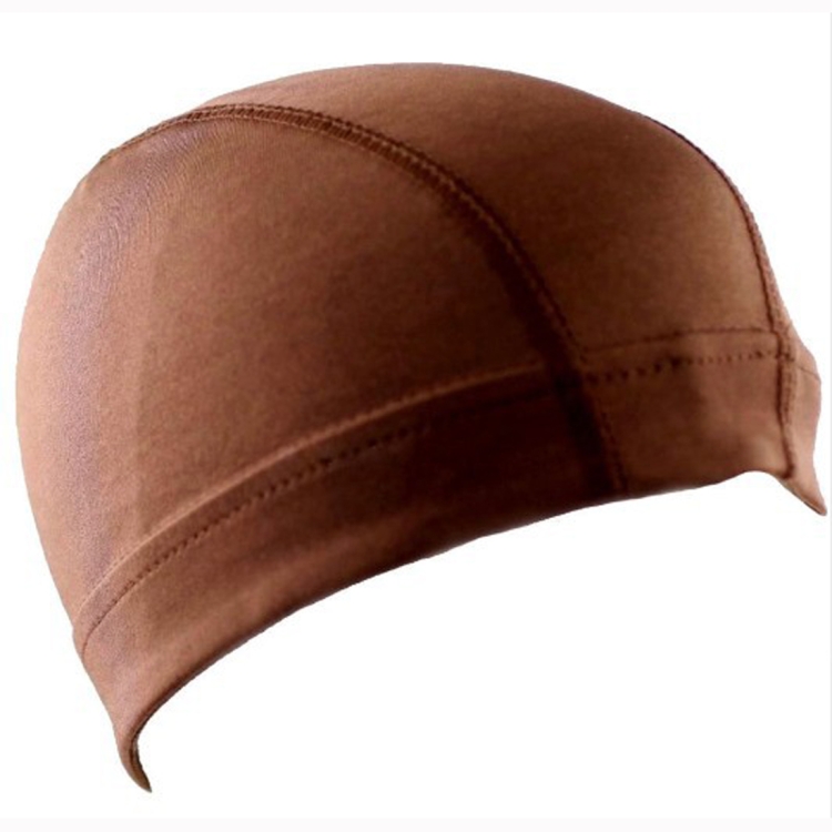 Hip Hop Dome Cap Wig Elastic Cap (Coffee)
