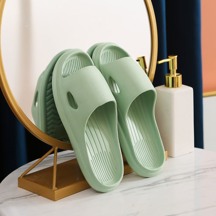 Household Soft Sole Slippers Bathroom Non-Slip Sandals, Size: 36-37(Green)