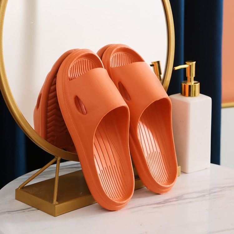 Household Soft Sole Slippers Bathroom Non-Slip Sandals, Size: 38-39(Orange)
