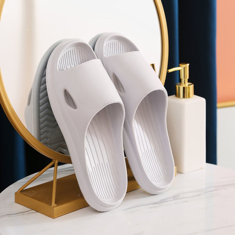 Household Soft Sole Slippers Bathroom Non-Slip Sandals, Size: 42-43(Grey)