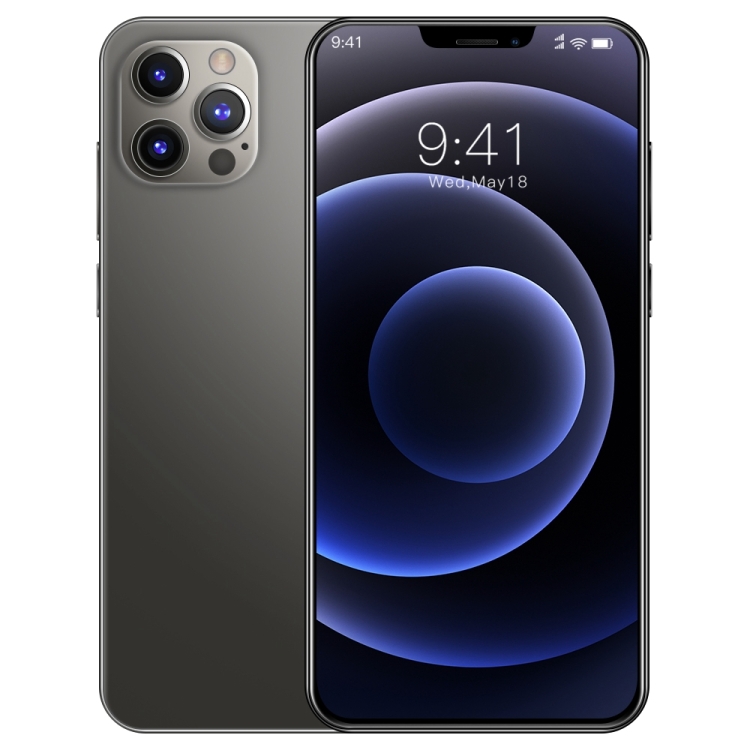 i12 Pro Max, 1GB+16GB, 6.3 inch Notch Screen, Face Identification, Android 6.0 Spreadtrum 7731 Quad Core, Network: 3G(Black)