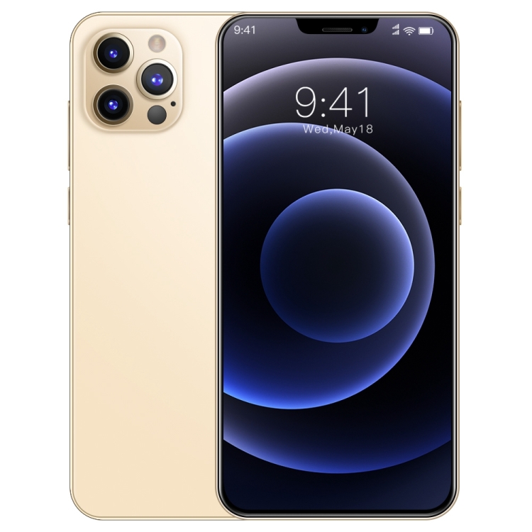 i12 Pro Max, 1GB+16GB, 6.3 inch Notch Screen, Face Identification, Android 6.0 Spreadtrum 7731 Quad Core, Network: 3G(Gold)