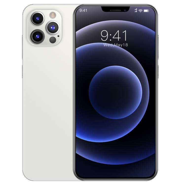 i12 Pro Max, 1GB+16GB, 6.3 inch Notch Screen, Face Identification, Android 6.0 Spreadtrum 7731 Quad Core, Network: 3G(White)