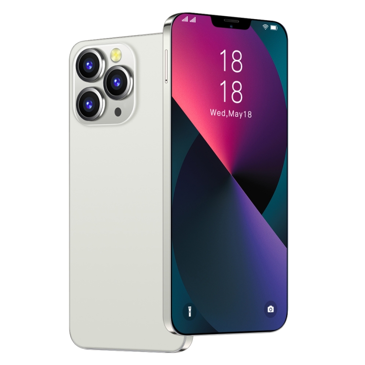 i13 Pro Max N83, 1GB+16GB, 6.1 inch Notch Screen, Face Identification, Android 6.0 Spreadtrum 7731G Quad Core, Network: 3G, Dual SIM(White)