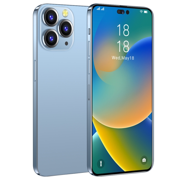 i14 Pro Max / H208, 2GB+16GB, 6.5 inch, Face Identification, Android 8.1 MTK6580P Quad Core, Network: 3G (Blue)