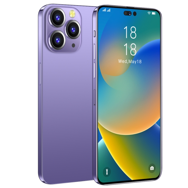 i14 Pro Max / H208, 2GB+16GB, 6.5 inch, Face Identification, Android 8.1 MTK6580P Quad Core, Network: 3G (Purple)