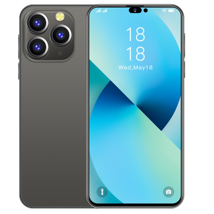 i14 Pro Max N85, 1GB+16GB, 6.3 inch Screen, Face Identification, Android 6.0 Spreadtrum 7731G Quad Core, Network: 3G, Dual SIM(Black)