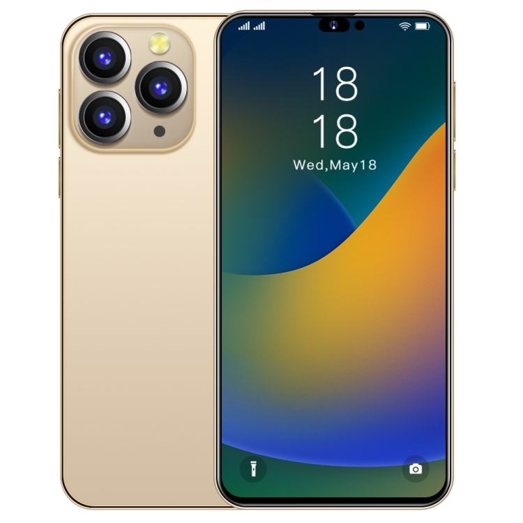 i14 Pro Max N86, 4GB+32GB, 6.3 inch, Face Identification, Android 10 MTK6737 Quad Core, Network: 4G, with 64GB TF Card (Gold)