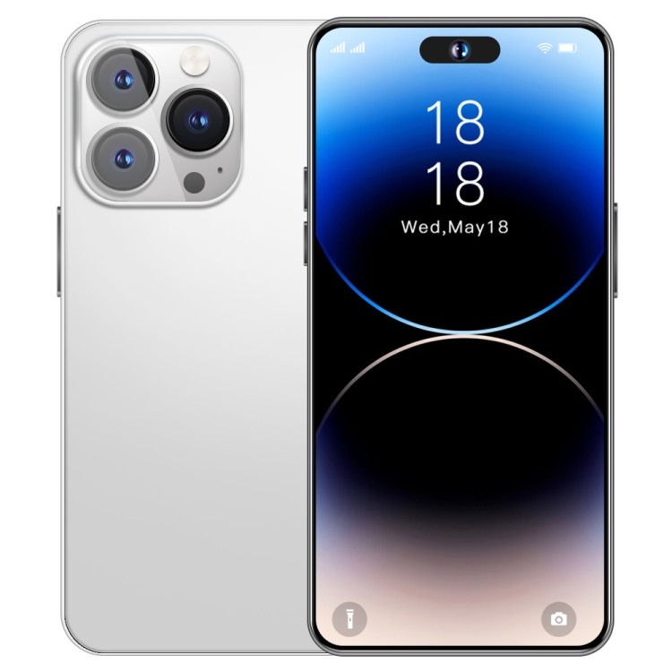 i14ProMax C58, 3GB+64GB, 6.8 inch Screen, Face Identification, Android 8.1 MMTK6737 Quad Core, OTG, Network: 4G (White)