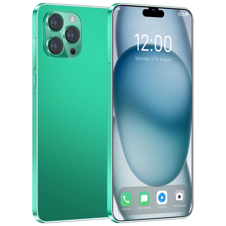i15 Pro Max / N85, 1GB+16GB, 6.1 inch Screen, Face Identification, Android 8.1 MTK6580A Quad Core, Network: 3G, Dual SIM(Green)
