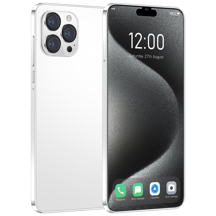 i15 Pro Max / N85, 1GB+16GB, 6.1 inch Screen, Face Identification, Android 8.1 MTK6580A Quad Core, Network: 3G, Dual SIM(White)