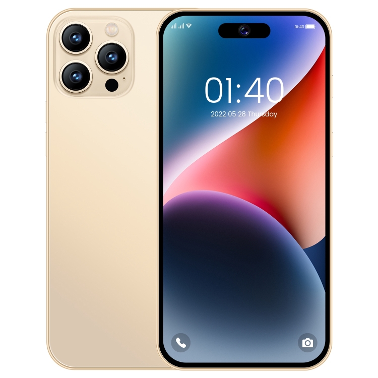 i15 Pro Max / U18, 2GB+16GB, 6.53 inch Screen, Face Identification, Android 9.1 SC7731E Quad Core, Network: 3G, Dual SIM(Gold)