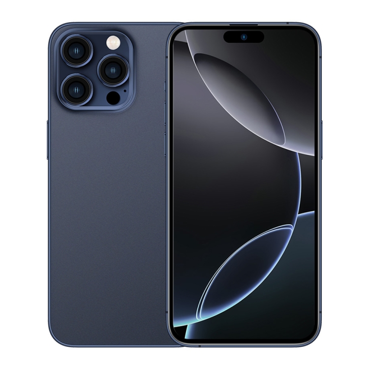 i16 Pro Max / Q5A, 6GB+128GB, 6.5 inch Screen, Face Identification, Android 10 MTK6762 Octa Core, OTG, NFC, Network: 4G, Dual SIM, EU Plug (Blue)