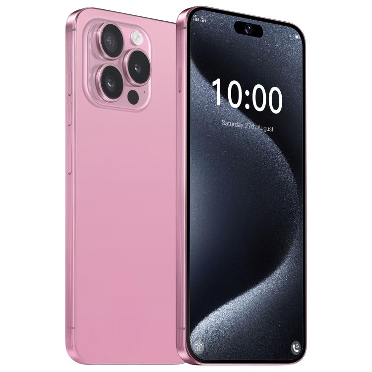 I16 Pro Max / VD1, 3GB+32GB, 6.8 inch Android 10 MTK6753 Octa Core, Network: 4G, Dual SIM, Plug:AU Plug(Pink)