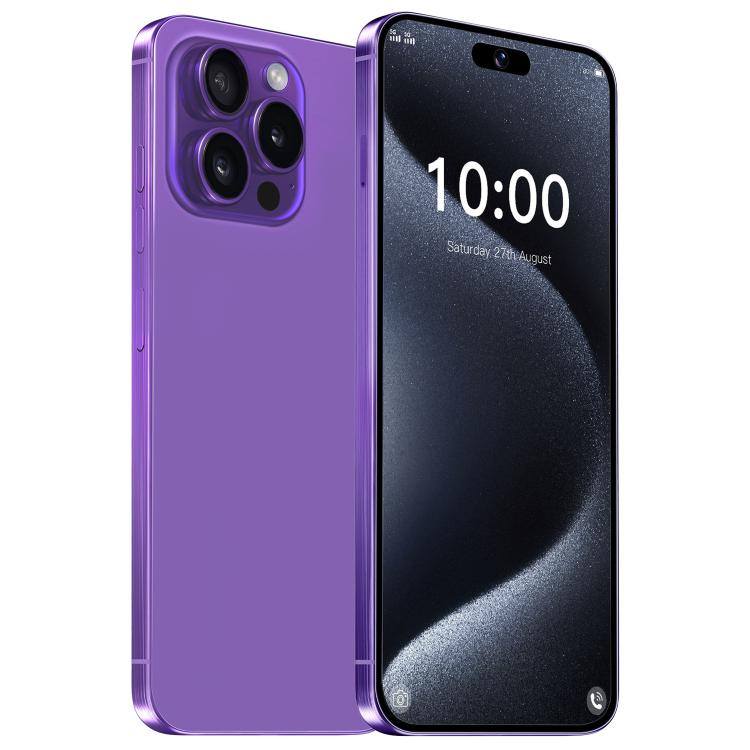 I16 Pro Max / VD1, 3GB+32GB, 6.8 inch Android 10 MTK6753 Octa Core, Network: 4G, Dual SIM, Plug:AU Plug(Purple)