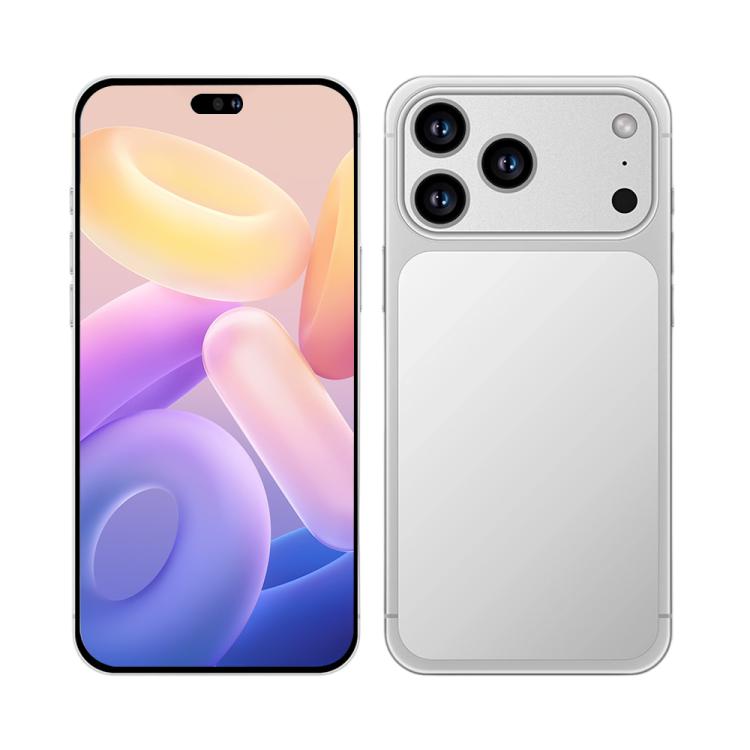 I17 Pro Max / THA97, 3GB+16GB, 6.58 inch Android 10  MTK6737 Quad Core, Network: 4G, Dual SIM, Plug:AU Plug(Silver)