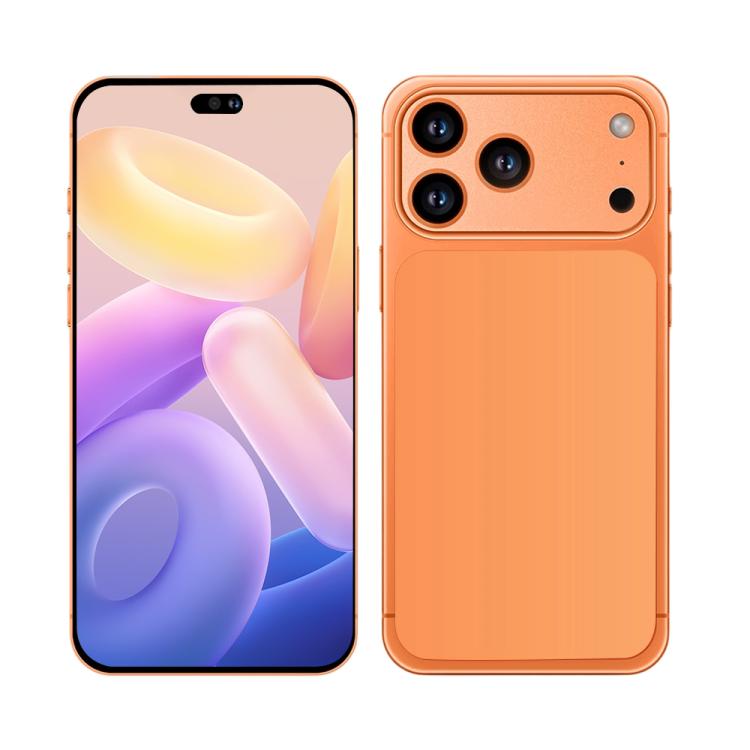 I17 Pro Max / THA97, 3GB+16GB, 6.58 inch Android 10  MTK6737 Quad Core, Network: 4G, Dual SIM, Plug:EU Plug(Orange)