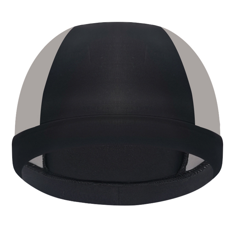 Ice Silk Riding Cap Outdoor Mountain Bike Helmet Inner Hat Sunscreen Absorbent Wicking Sports Cap, Size: Free code(Black)