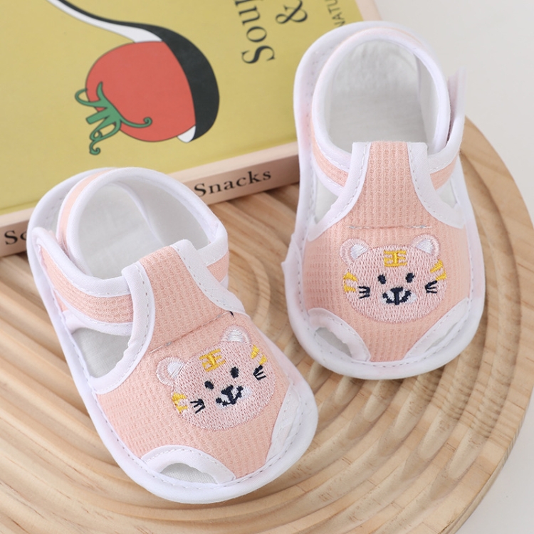 Infant Non-Slip Toddler Shoes Summer Sandals, Color: 215 Meow Tiger Pink(Size 14/12cm)
