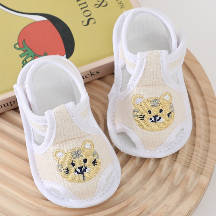 Infant Non-Slip Toddler Shoes Summer Sandals, Color: 215 Meow Tiger Yellow(Size 14/12cm)