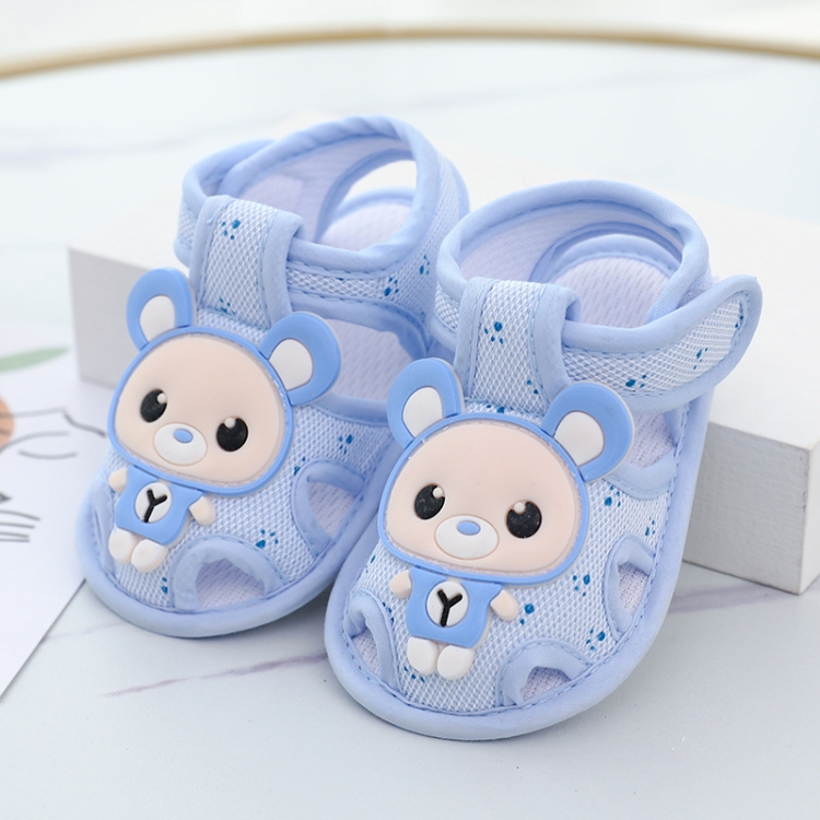 Infant Non-Slip Toddler Shoes Summer Sandals, Color: 308 Bear Blue(Size 12/11cm)
