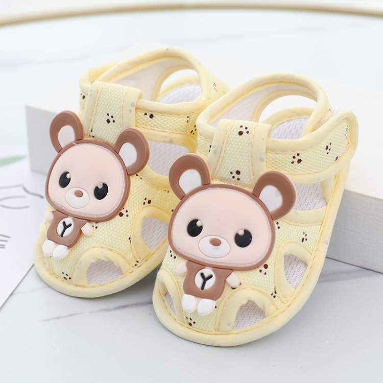 Infant Non-Slip Toddler Shoes Summer Sandals, Color: 308 Bear Yellow(Size 11/10.5cm)