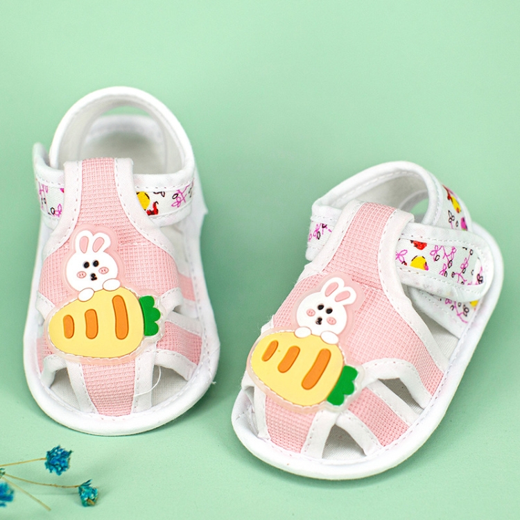 Infant Non-Slip Toddler Shoes Summer Sandals, Color: 383 Bunny Pink(Size 12/11cm)