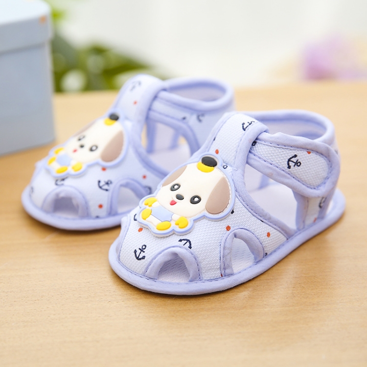 Infant Non-Slip Toddler Shoes Summer Sandals, Color: Pippi Dog Blue(Size 12/11cm)