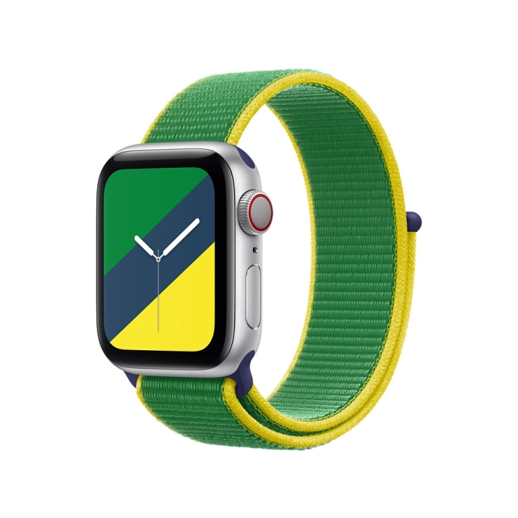 International Series Loopback Watch Bands For Apple Watch Series 9&8&7 41mm / SE 3&SE 2&6&SE&5&4 40mm / 3&2&1 38mm(Brazil)
