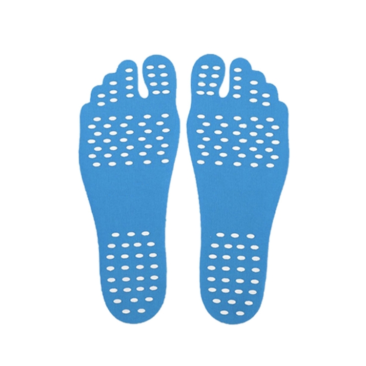 Invisible Anti-slip Summer Beach Sandals Insole Size: L, Length: 25 cm(Blue)