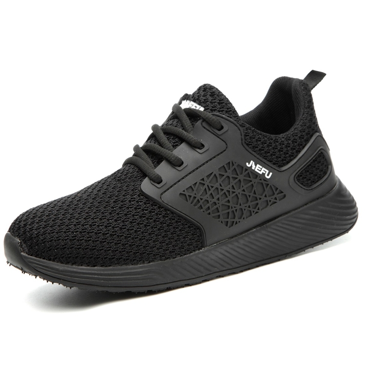 Jiefu Portable And Breathable Electrical Insulating Labor Protection Shoes (Color:Black Size:38)