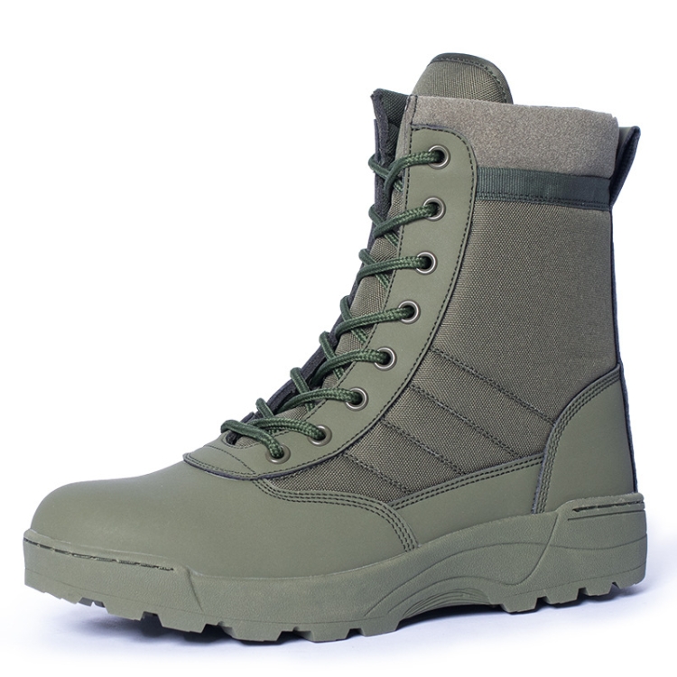 JL-098 Spring and Autumn Outdoor Sports Anti-slip Wear-resistant Training Boots, Color: Green(46)