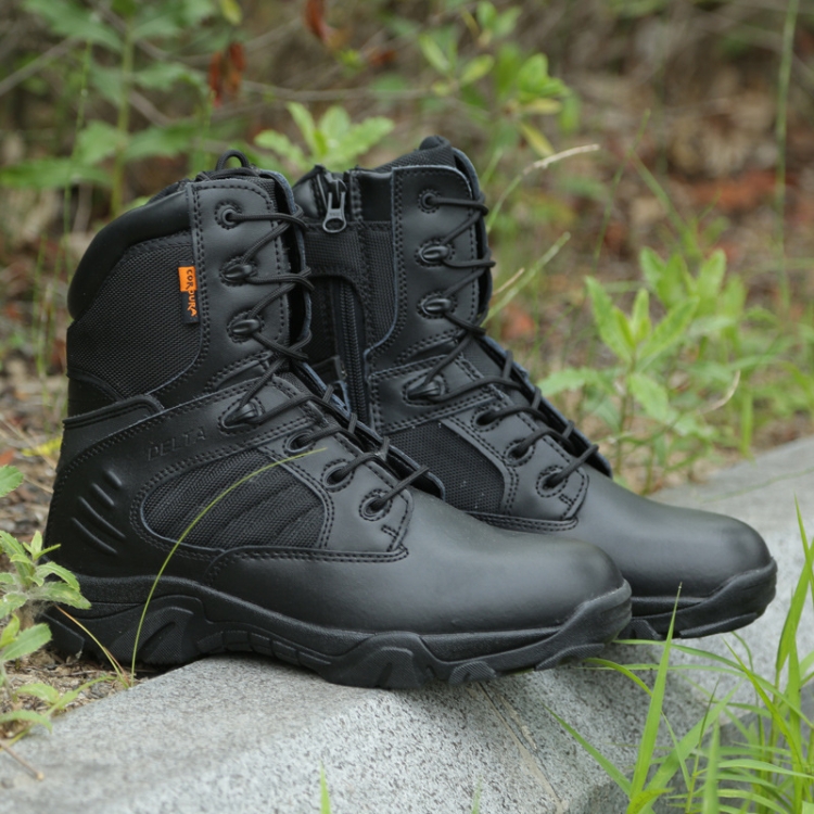 JL-1736 Wear-resistant Anti-collision High-top Training Boots Outdoor Sports Non-slip Hiking Shoes, Size: 40(Black)