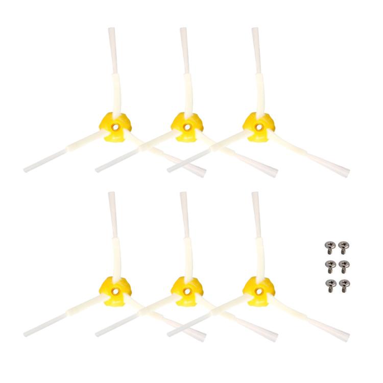 JUNSUNMAY 6pcs Sweeper Triangle Side Brush for iRobot Roomba 700 Series