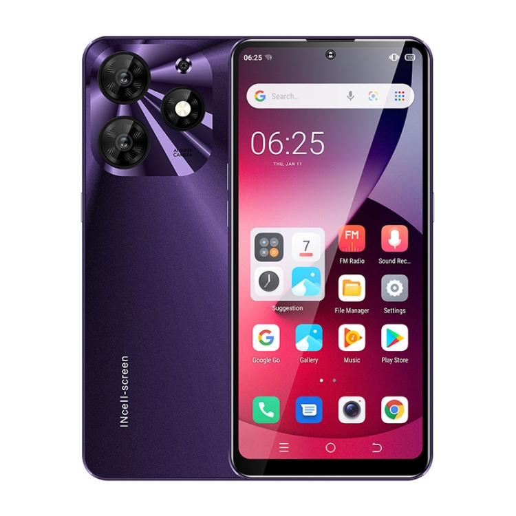 K652, 3GB+64GB, 6.528 inch Android 9.1 Mediatek MT6737 Quad Core, OTG, Network: 4G(Purple)