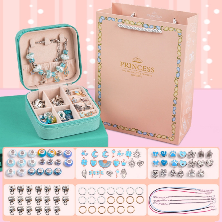 Kids DIY Beaded Bracelet Kids Jewelry Accessories, Color: Heart of  Ocean With Storage Box