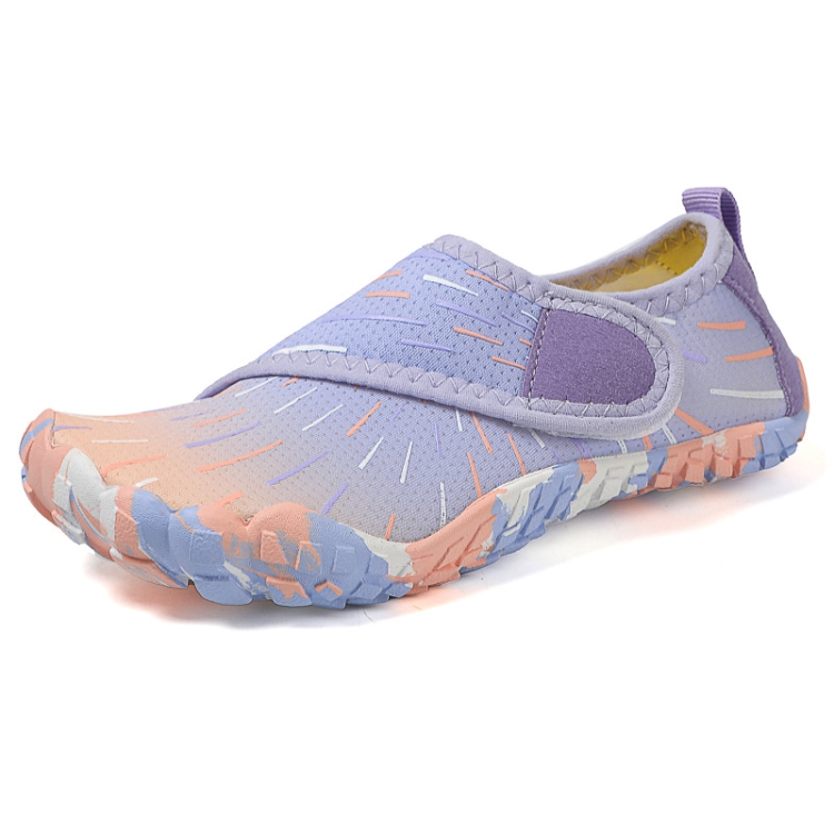 Kids Quick-drying Breathable Beach Shoes Aqua Socks Barefoot Swim Sneakers, Size: 32(Light Purple)