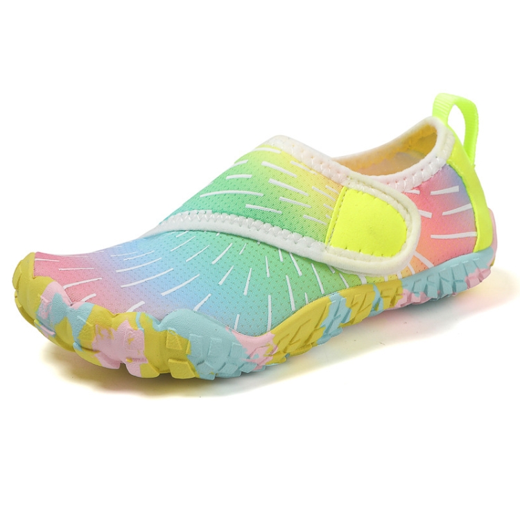 Kids Quick-drying Breathable Beach Shoes Aqua Socks Barefoot Swim Sneakers, Size: 33(Yellow)