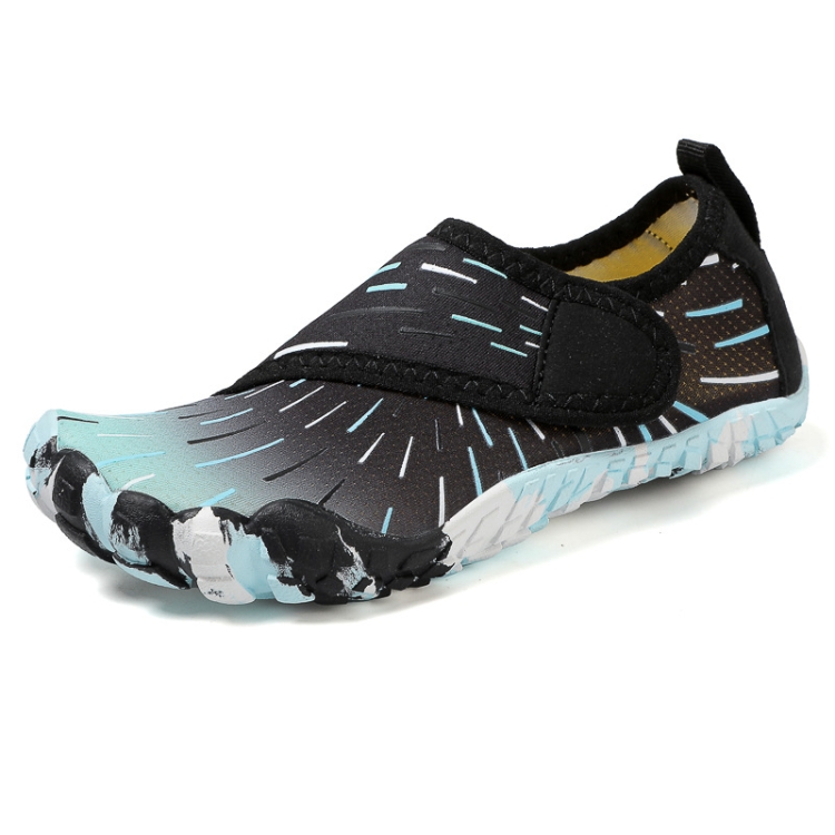 Kids Quick-drying Breathable Beach Shoes Aqua Socks Barefoot Swim Sneakers, Size: 35(Black)
