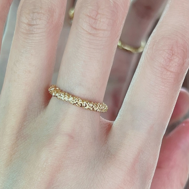 Ladies Light Luxury Pearl Butterfly Opening Adjustable Combination Ring, Specification:J3270