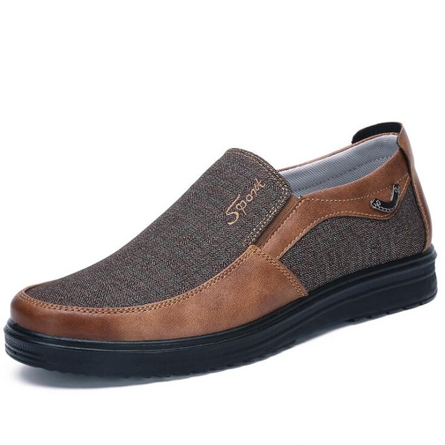 Low-cut Business Casual Soft Soles Flat Shoes for Men, Shoe Size:38(35936 Khaki)